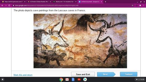 the-photo-depicts-cave-paintings-from-the-lascaux-caves-in-france-a-painting-on-a-rock-wall