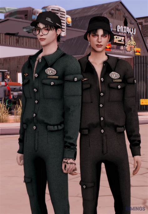 Mechanic Jumpsuit Uniform At Rimings Sims 4 Updates Images And Photos