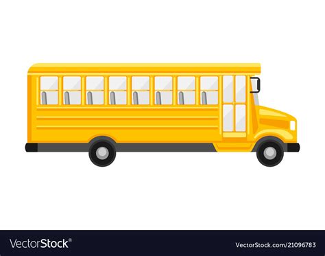 Yellow School Bus Royalty Free Vector Image Vectorstock
