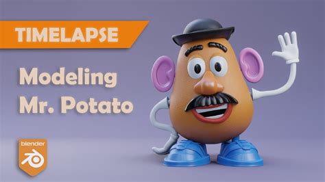 Modeling Mr Potato Toy Story In Blender 3d Youtube