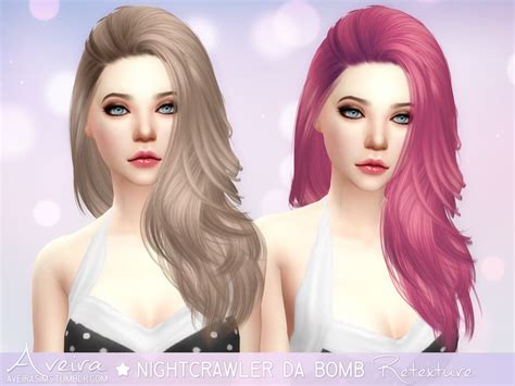 My Sims 4 Blog Skysims Nightcrawler And Newsea Hair Retexture By