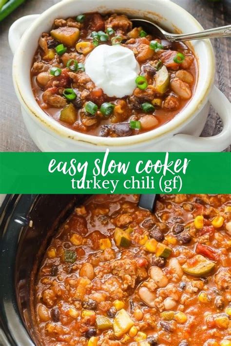Easy Slow Cooker Turkey Chili Flavor The Moments