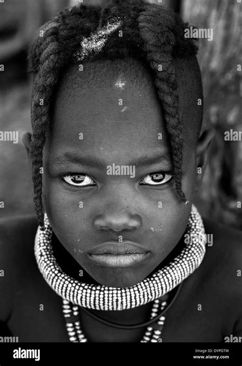 Young Himba Girl With Ethnic Hairstyle Epupa Namibia Stock Photo Alamy