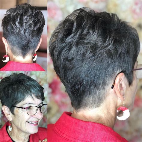 Short Tapered Pixie With Textured Crown Very Short Hair Short Hair