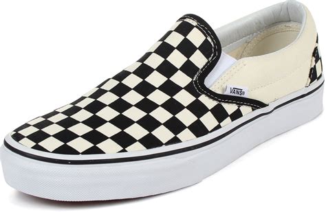 Vans Unisex Adult Classic Slip On Shoes In Blackwhite Checkered