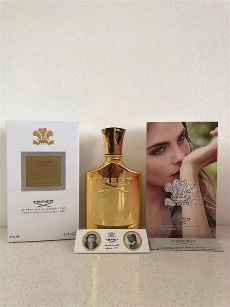 Maybe you would like to learn more about one of these? New Creed Perfume Golden Millesime Imperial Perfume 100ml Men Women Gold Bottle With Long ...