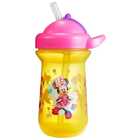 Disney Minnie Mouse Flip Top Cup With Straw And Lid 9 Oz