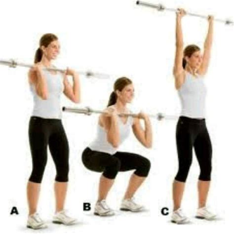 Front Squat With Barbell Press By Roxxang Franklin Exercise How To