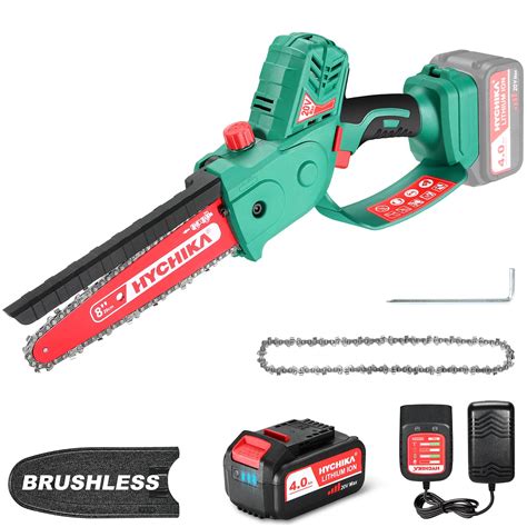 Hychika Mini Chainsaw20v 8 Inch Electric Brushless Chain Saw With Hand