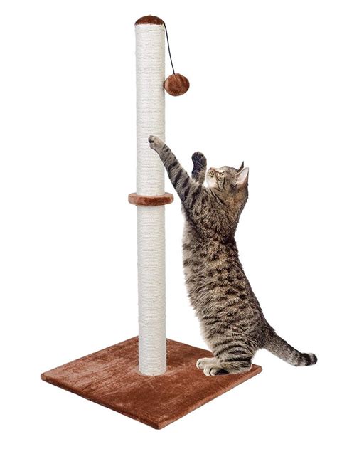 Dimaka Tall Cat Scratching Post 37 Height Sisal Pole For