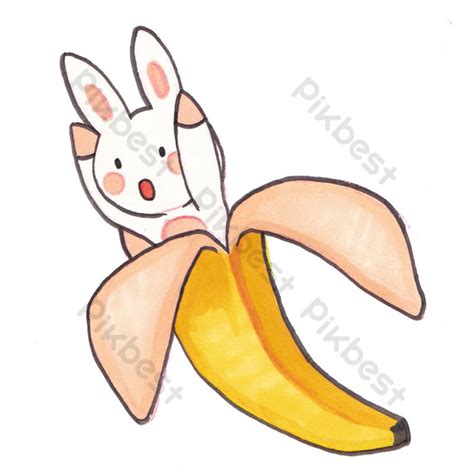 Bunny Banana Free Drawing Psd Png Images Free Download Pikbest