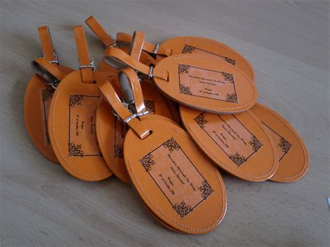 Choose from various shapes and even personalized your wedding tag gifts! Luggage tags for my destination wedding! | Destination ...