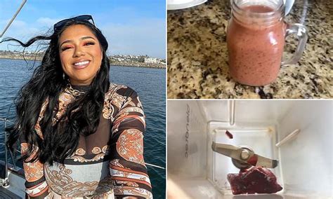 Mom 24 Eats Her Own Placenta After Blending It Into A Smoothie Daily Mail Online