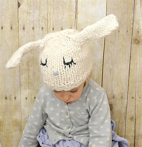 Actually, what seems like a thousand years ago, o's very first halloween costume was a baby bunny. Super Cute Bunny Knit Hat | AllFreeKnitting.com