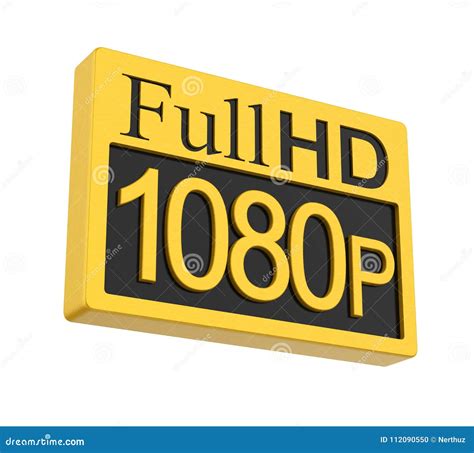Full Hd 1080p Icon Isolated Stock Illustration Illustration Of