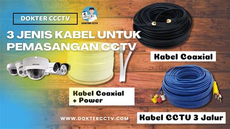 3 Jenis Kabel Untuk Pemasangan CCTV DOKTER CCTV