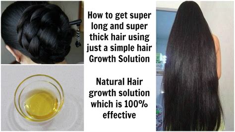 Do you have thin, lacklustre hair but dream of thick, glossy hair? How to get SUPER THICK & LONG Hair Using a Simple Hair ...