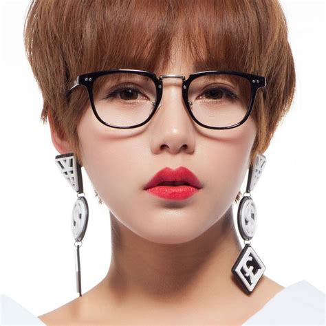 Fashion Women Eyeglasses Square Vintage Glasses Frame Black Computer