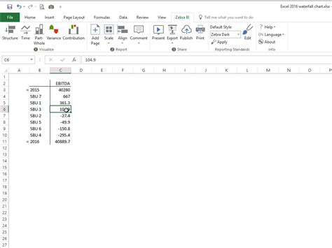 Animated  In Excel 2016