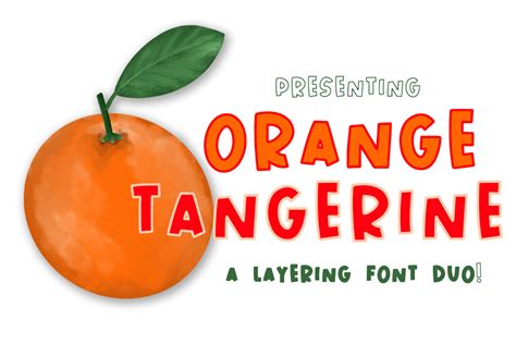 Orange Tangerine Sans Font