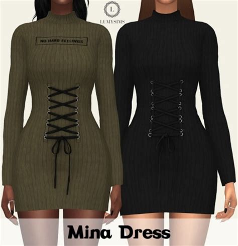 Mina Dress At Lumy Sims Sims 4 Updates