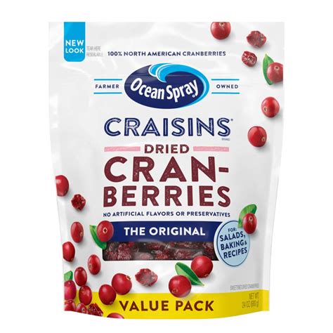 Canned and jarred cranberries : 8 Bags of Ocean Spray Craisins Dried Cranberries Original ...