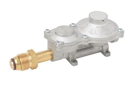 Flame King 2 Stage Propane Gas Rv Regulator With Pol Valve Connection