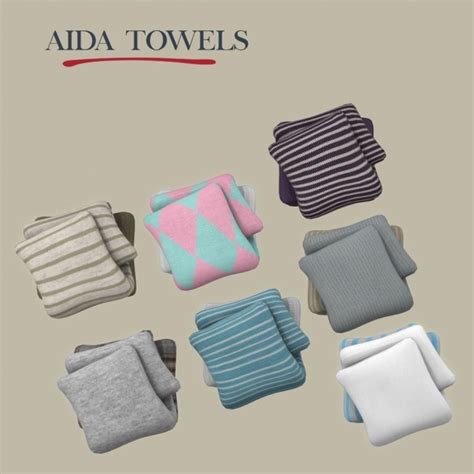 Aida Towels At Leo Sims Sims 4 Updates