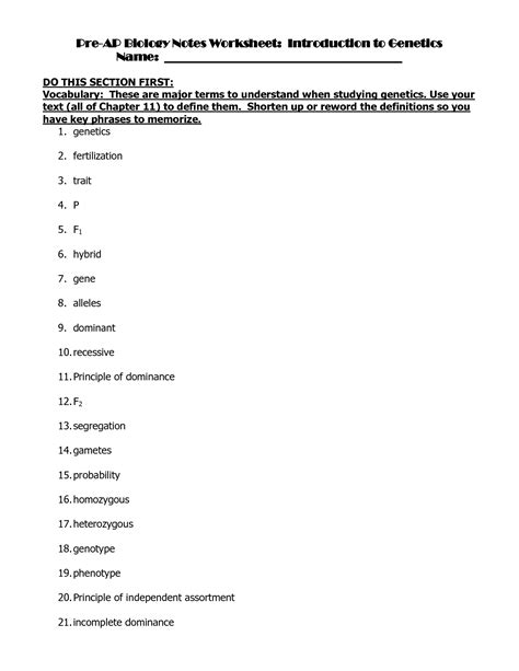 Dna structure and replication (worksheet). DIAGRAM Introduction To Genetics Vocabulary Review Labeling Diagrams FULL Version HD Quality ...