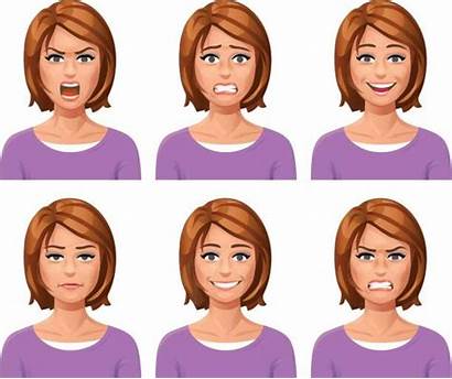 Expressions Facial Expression Vector Woman Illustration Communication