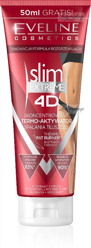 eveline cosmetics slim extreme 4d thermo fat burner anti cellulite slimming serum 200 ml