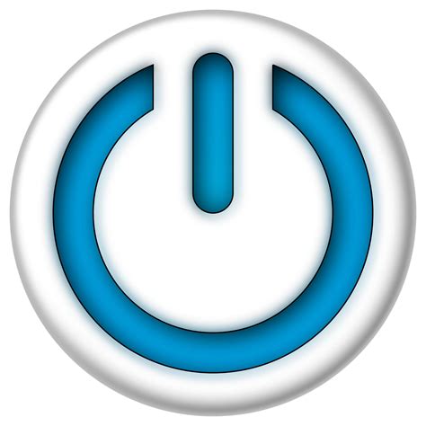Blue Power Sign Button Icons Png Free Png And Icons Downloads
