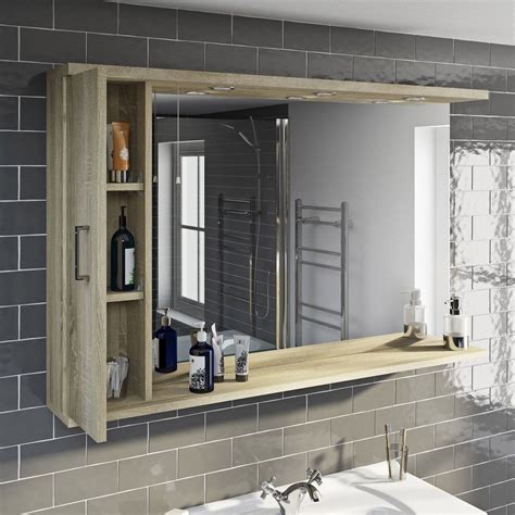 Showing results for oak framed bathroom mirror. Orchard Eden oak LED illuminated mirror 750 x 1200mm with ...