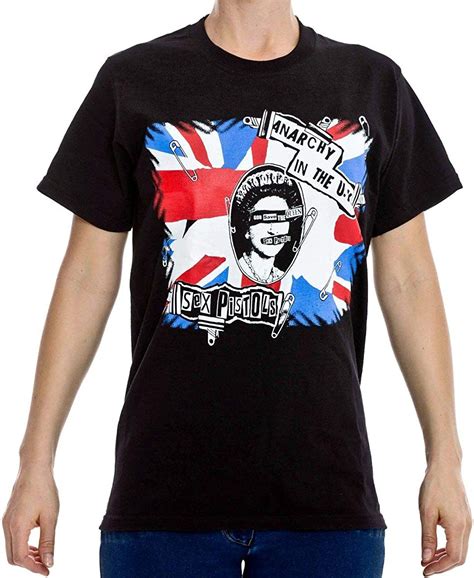 T Shirt Sex Pistols Anarchy In The Uk Baumwolle Beidseitig Siebdruck