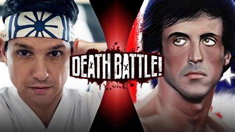 Daniel Larusso The Karate Kid Vs Rocky Balboa Rocky Two Icons Of