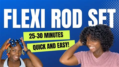 Flexi Rod Set On Natural Hair Tgin Mousse Youtube