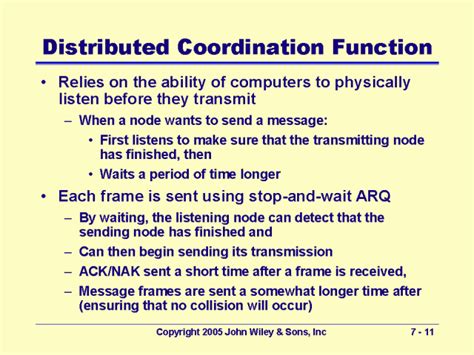 Distributed Coordination Function
