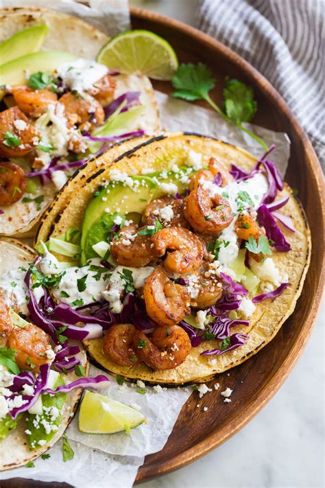 Shrimp Tacos With Cilantro Lime Crema Cooking Classy