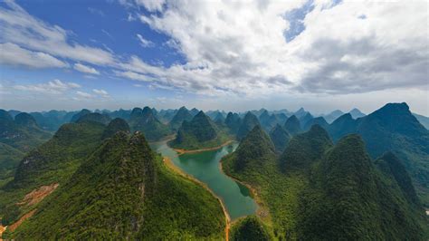 Landscape China Guilin River Hill Wallpapers Hd