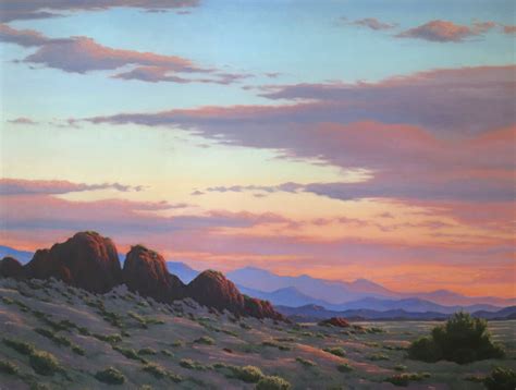 Desert Mountain Sunset Art Terry Sauve Fine Art