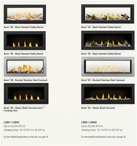 The acies 50 linear direct vent gas fireplace combines modern technology and comfort. Napoleon Acies L50 Single Sided Direct Vent Gas Fireplace ...