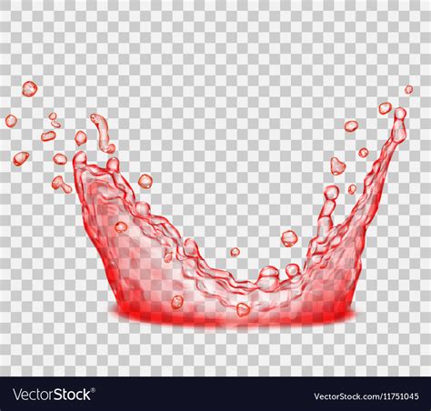 Transparent Water Splash Royalty Free Vector Image