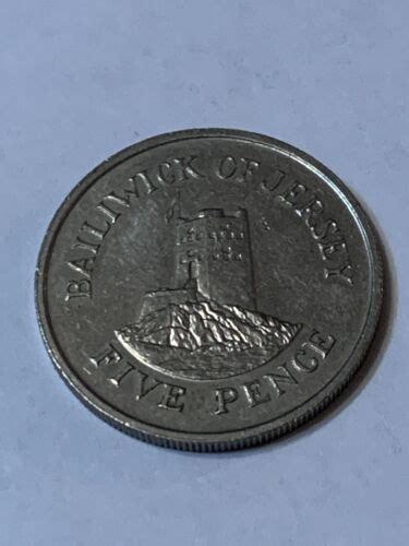 1985 Jersey Seymour Tower 5p Five Pence Coin Ebay