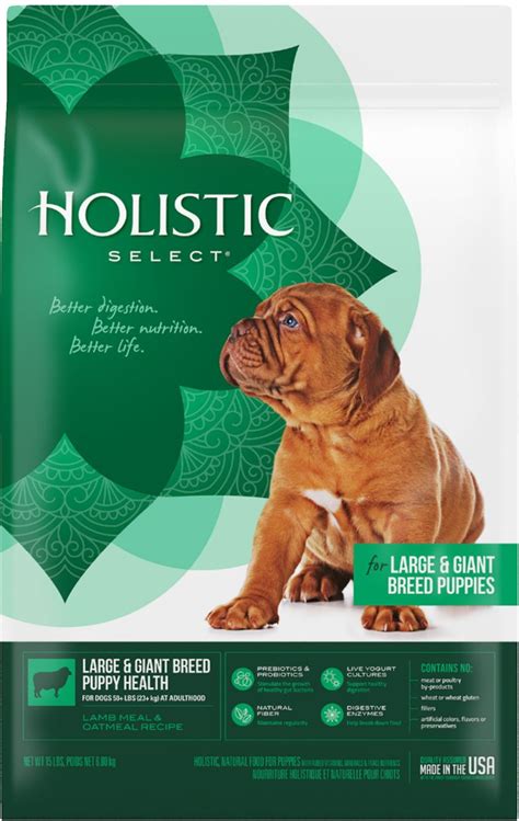 Holistic Select Large And Giant Breed Puppy Health Lamb Meal And Oatmeal