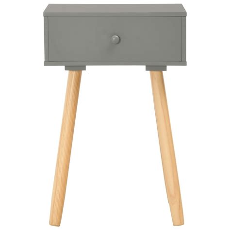 A small bedside table is perfect if you simply need somewhere to place your phone. 2 Piece Solid Pinewood Bedside Table Set - Grey