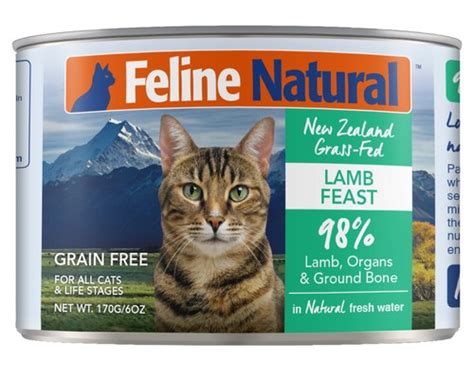 I'm going to order some of this cat food and start transitioning our beloved cat over for the most optimal diet, and hopefully, the best health. FELINE NATURAL CANNED LAMB FEAST CAT FOOD 170G - My Pet ...