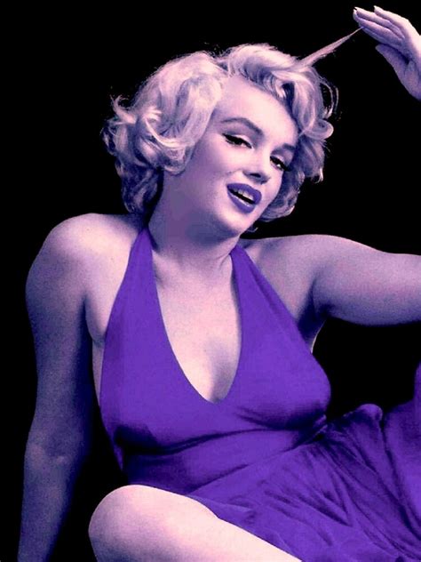 Marilyn Monroe Blue Purple Psychedelic Print Graphic T Shirt Dress