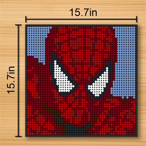 Spiderman Pixel Art Movie MOC 90148 WITH 2304 PIECES MOC Brick Land