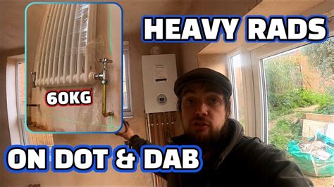 How To Hang Designer Radiators On Dot And Dab Walls Youtube