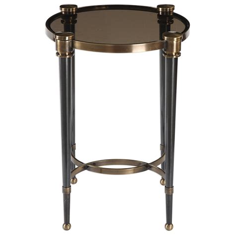 Uttermost Accent Furniture Occasional Tables Thora Brushed Black